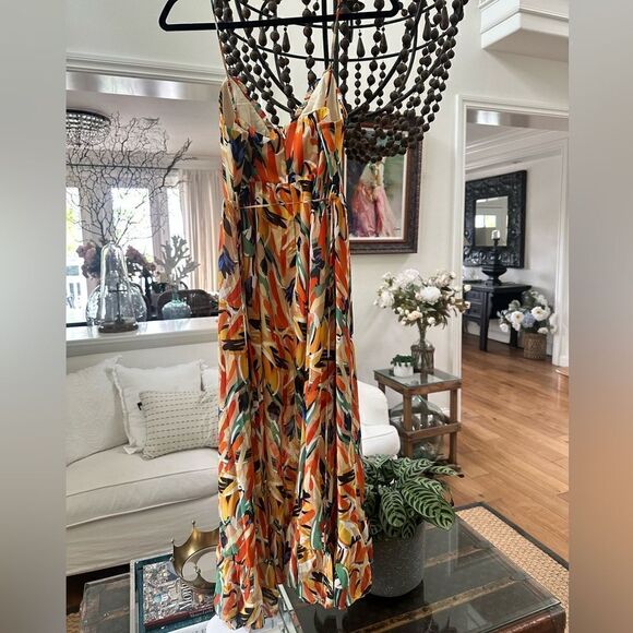 INDIKAH MIDI FLORAL DRESS NEW WITH TAGS - Picture 2 of 13